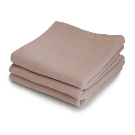 Mushie Hydrofiel Doeken 3-pack 60x60cm - Naturel