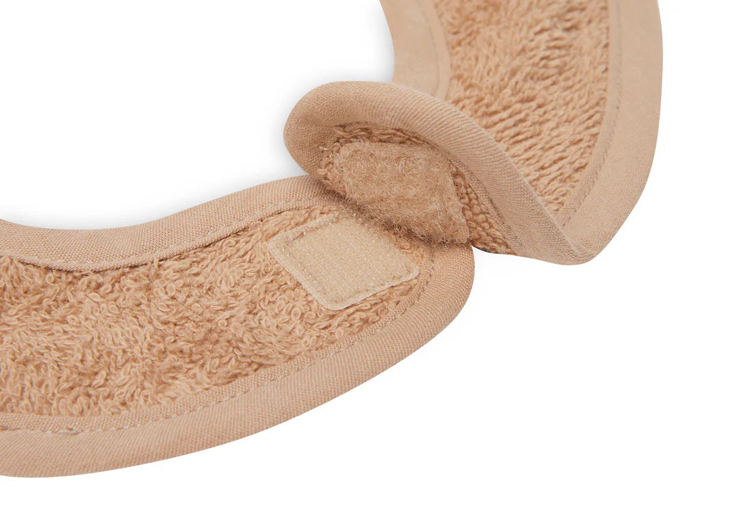 Jollein Slabbetje Badstof - Biscuit - met naam