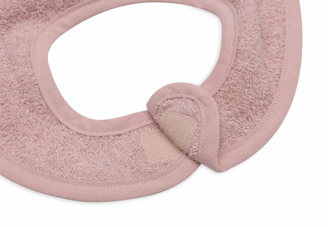 Jollein Slabbetje Badstof - Wild Rose - met naam