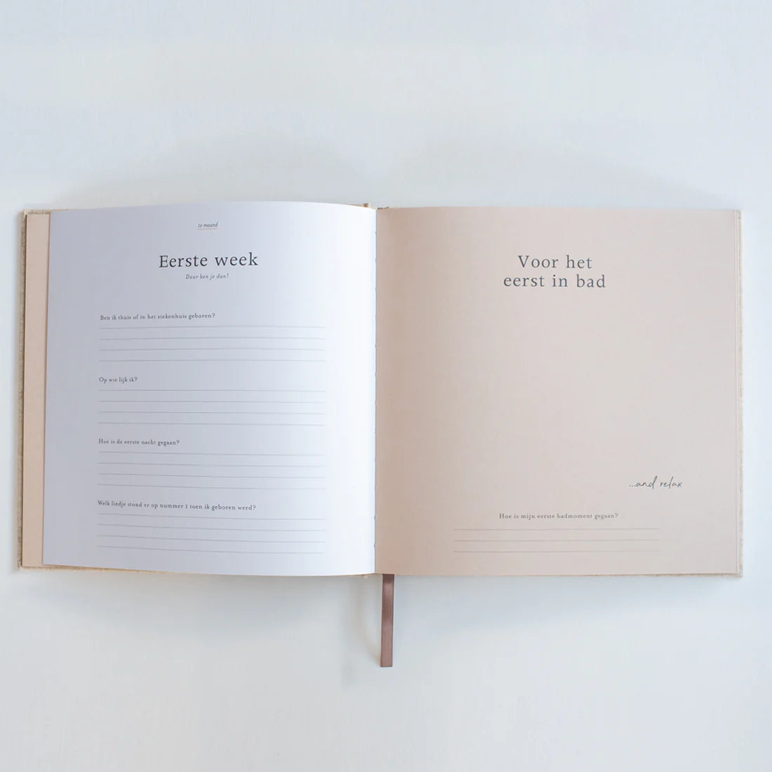 Eerste jaar invulboek