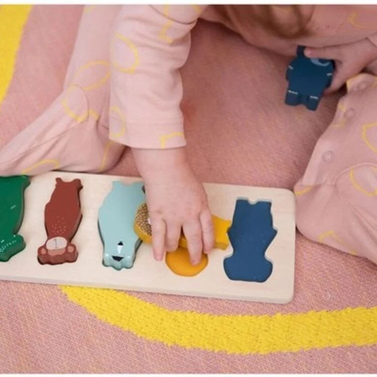 Trixie - Houten Vormenpuzzel- Dierenvrienden