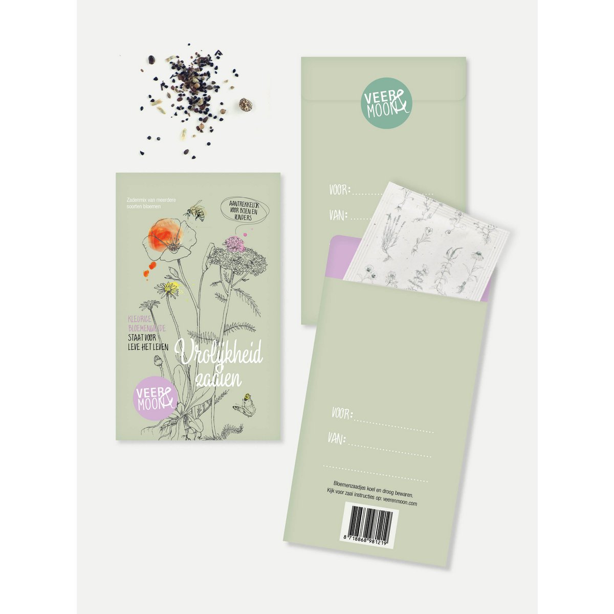 Veer&Moon Bloemenzaden ''Vrolijkheid zaaien''