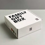 Design letters giftbox familie