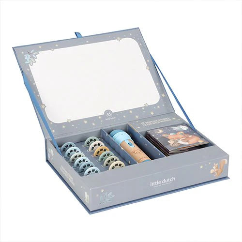 Little Dutch Verhalen projector zaklamp blauw