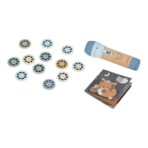 Little Dutch Verhalen projector zaklamp blauw