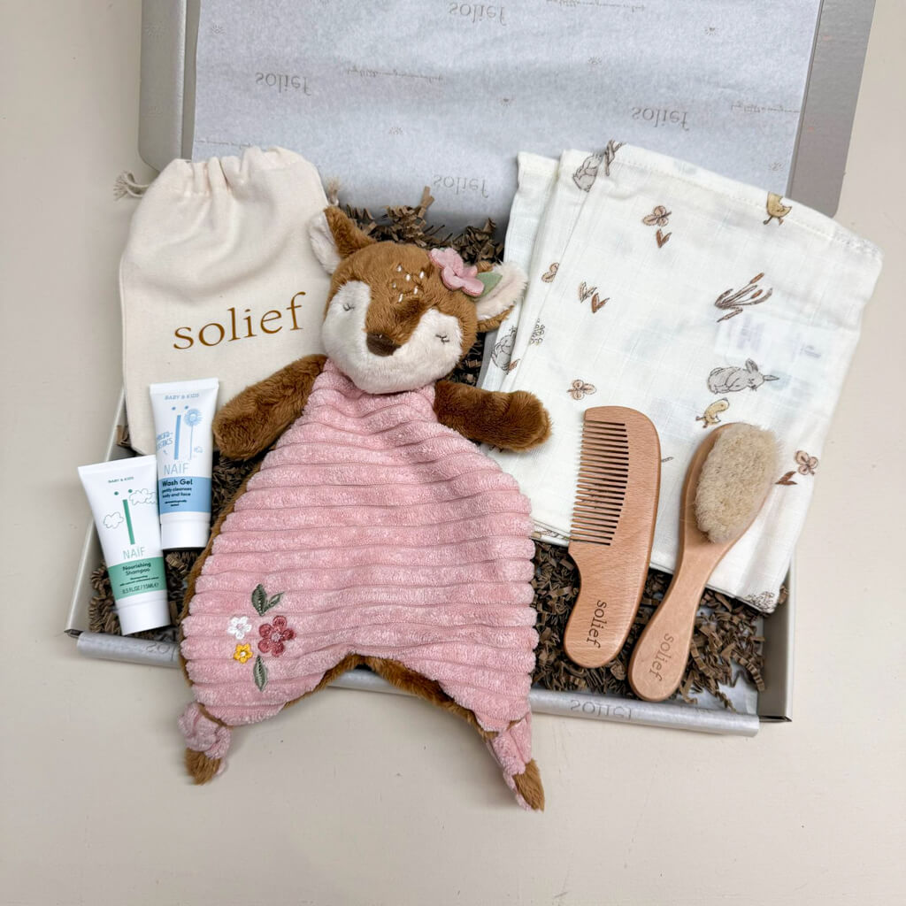 Brievenbus Kraamcadeau - Lieve Hertje x badtime - Rose