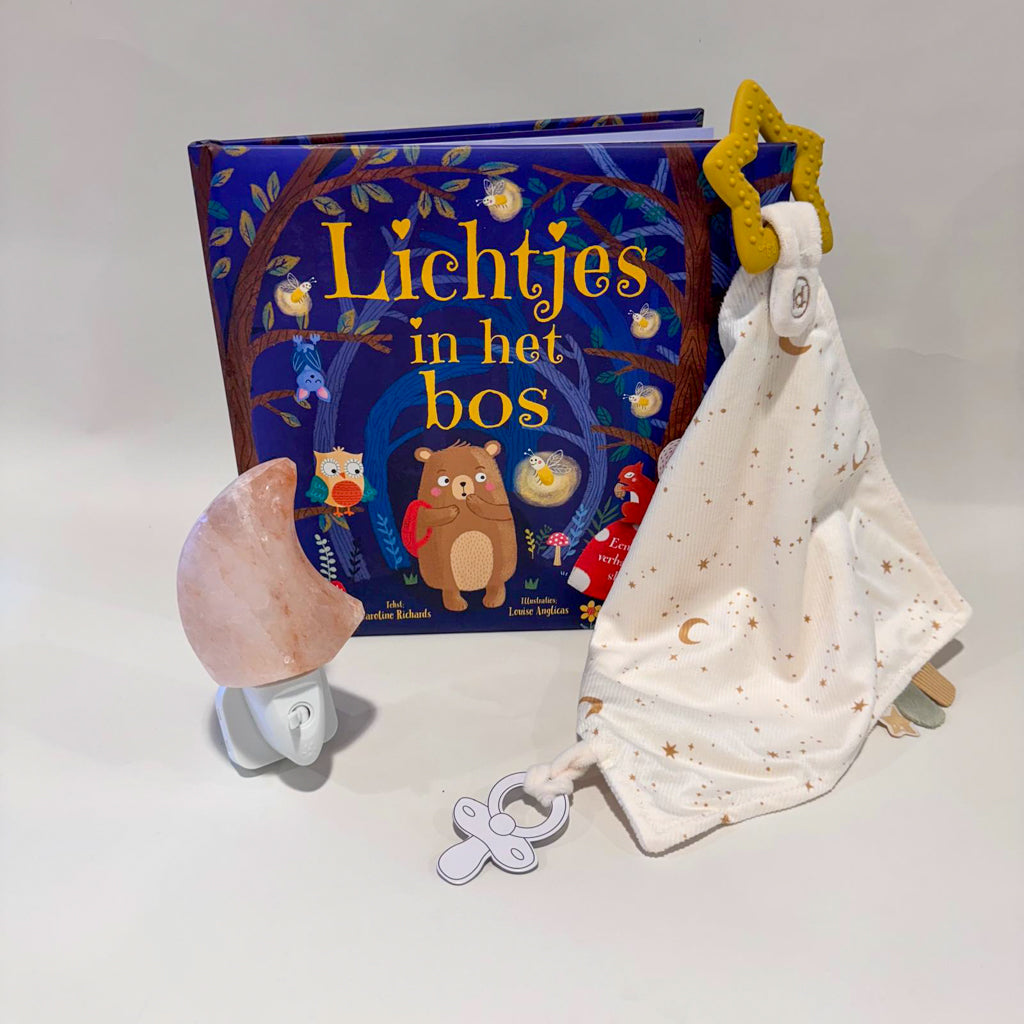 Kraamcadeau - Cadeaubox - Lichtjes in het bos