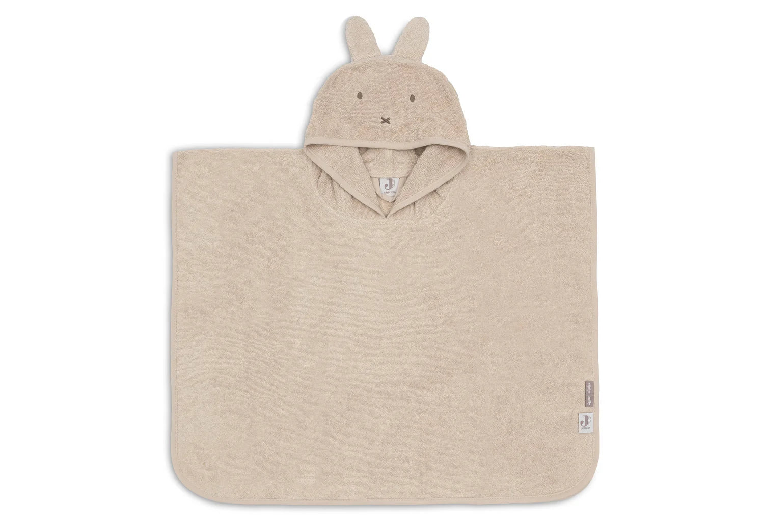 Jollein Badponcho Badstof - Warm sand - Miffy - met naam