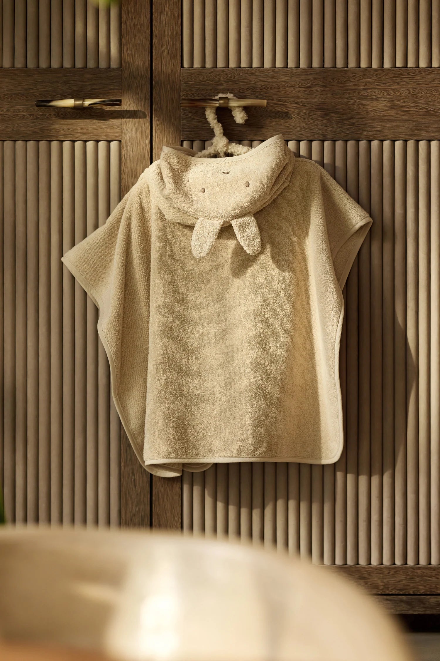 Jollein Badponcho Badstof - Warm sand - Miffy - met naam