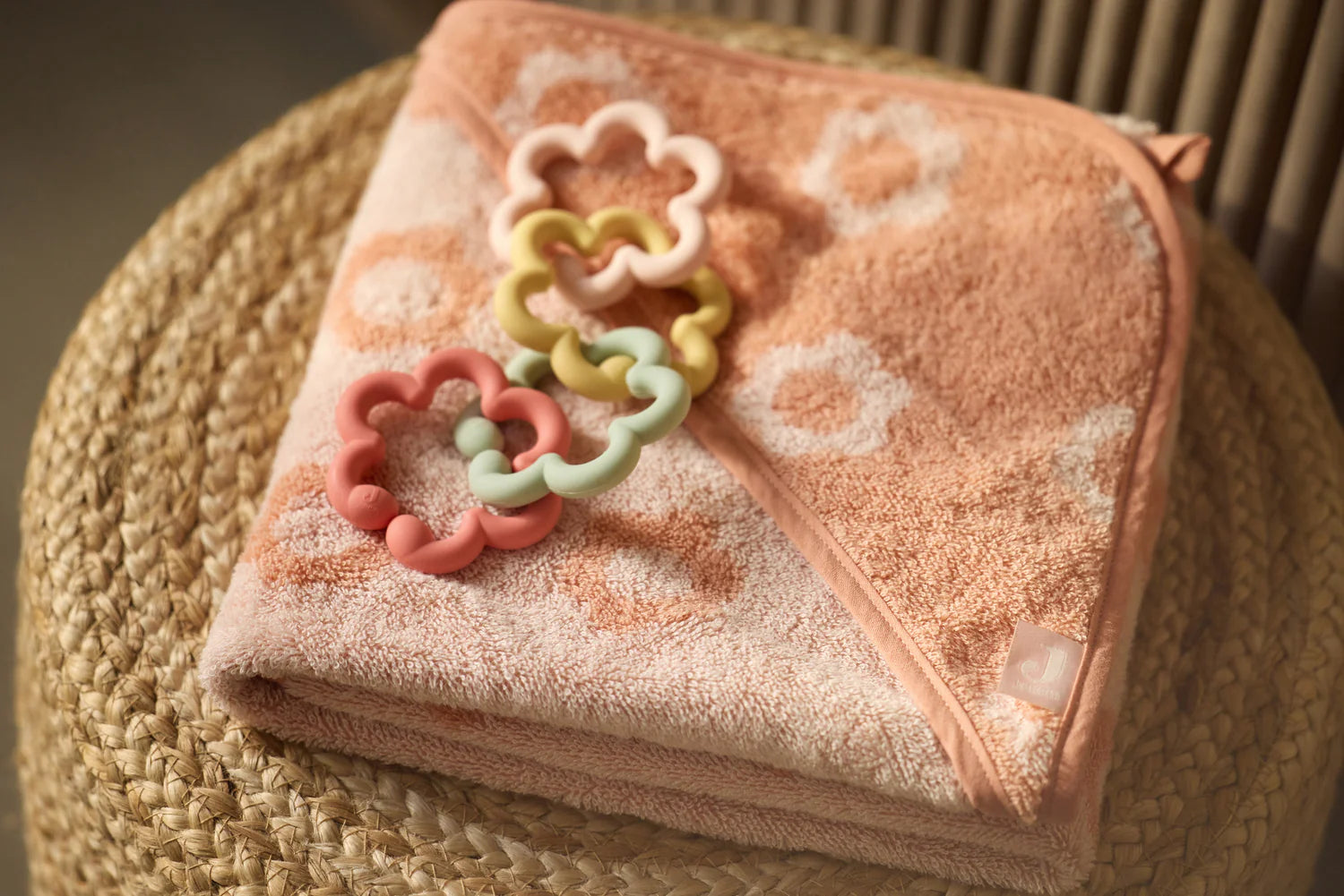 Jollein Badcape Badstof -  Jacquard Flower