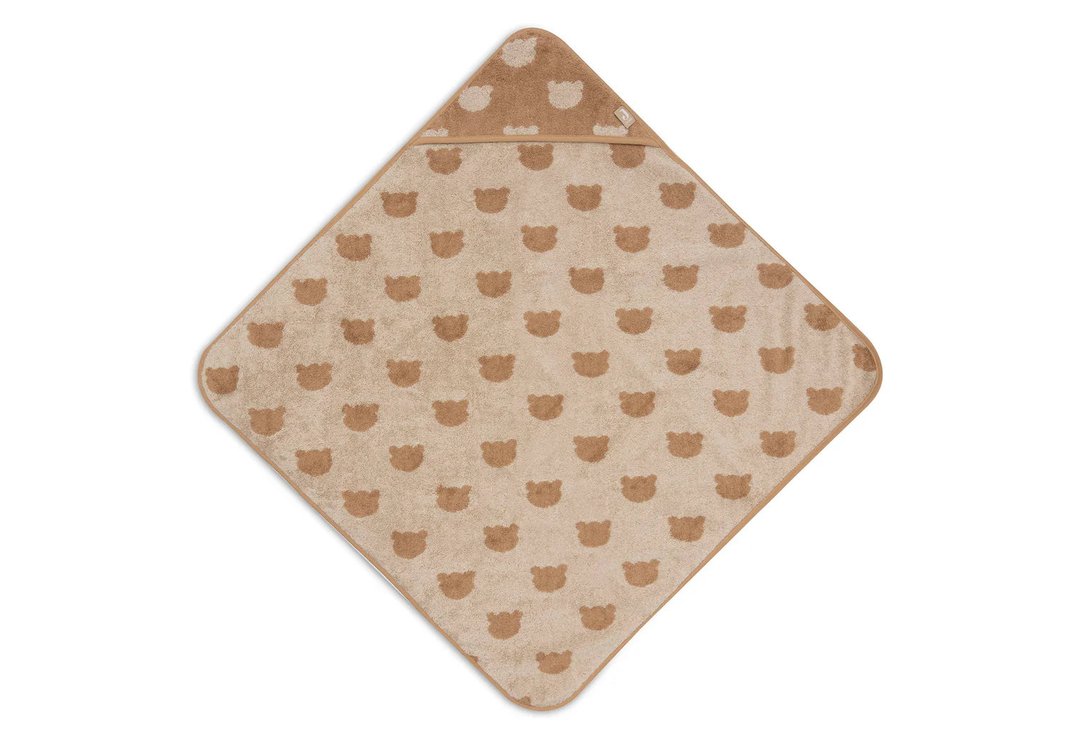 Jollein Badcape Badstof - Jacquard Teddy bear