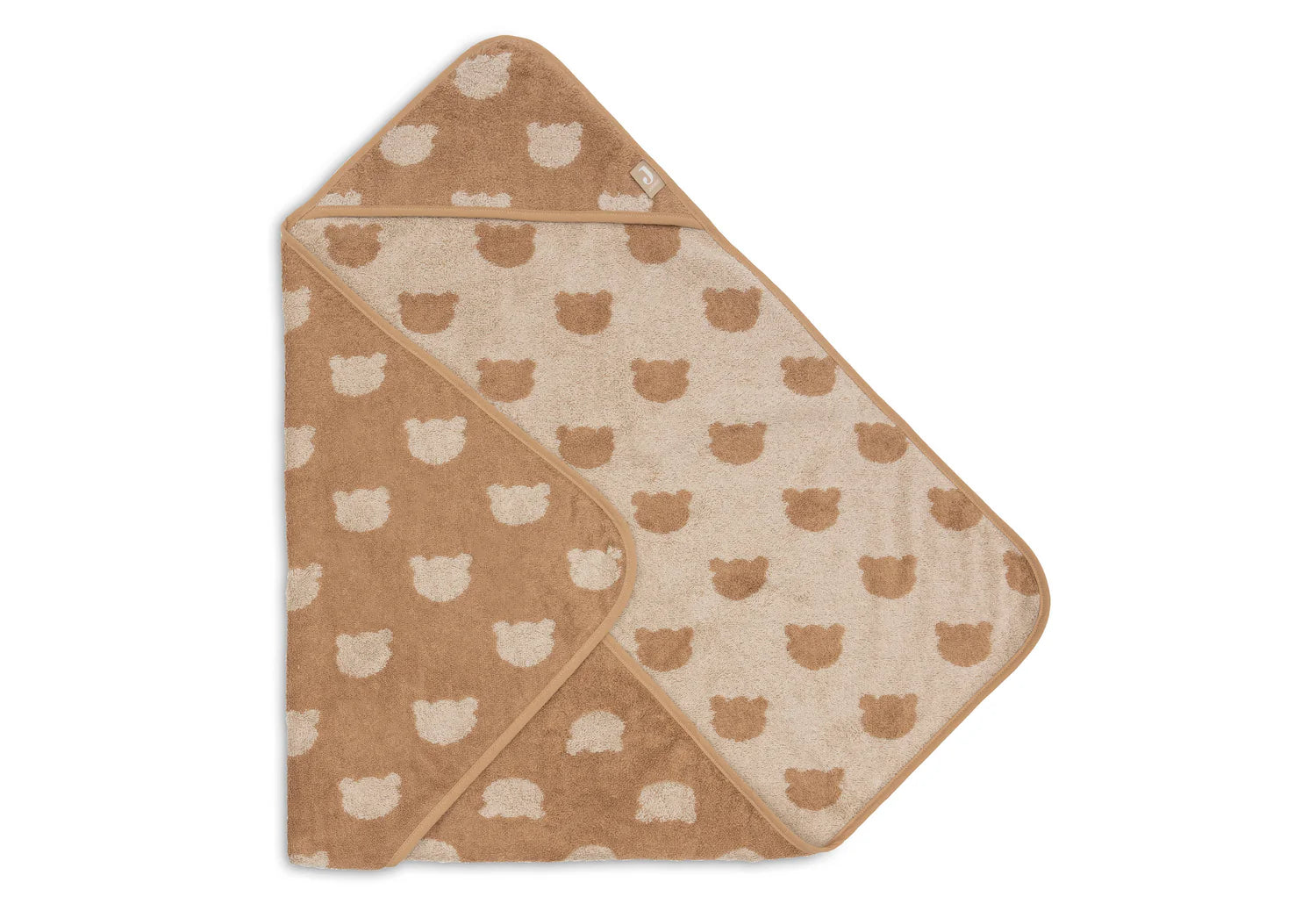 Jollein Badcape Badstof - Jacquard Teddy bear