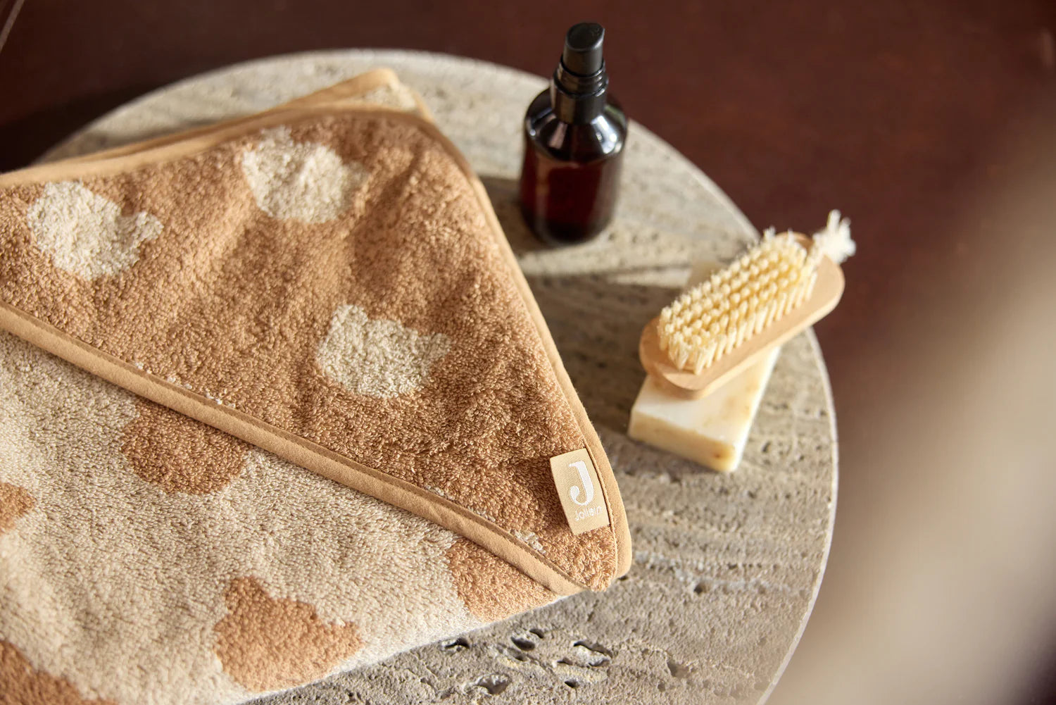 Jollein Badcape Badstof - Jacquard Teddy bear