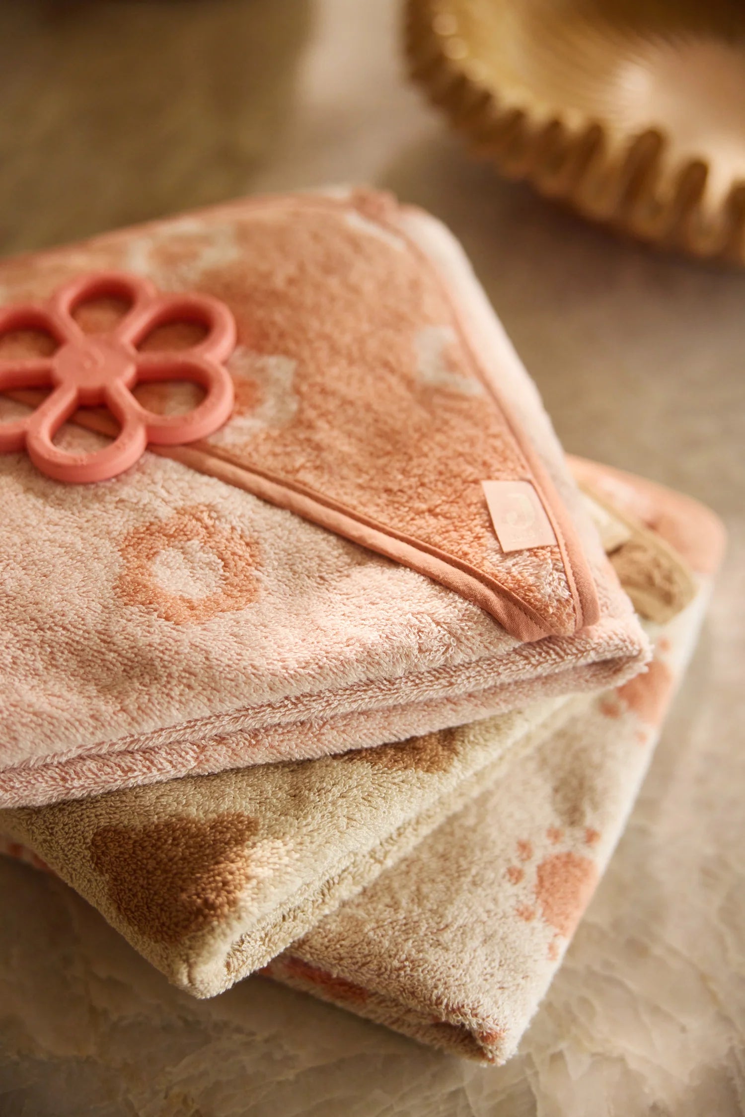 Jollein Badcape Badstof - Jacquard Teddy bear