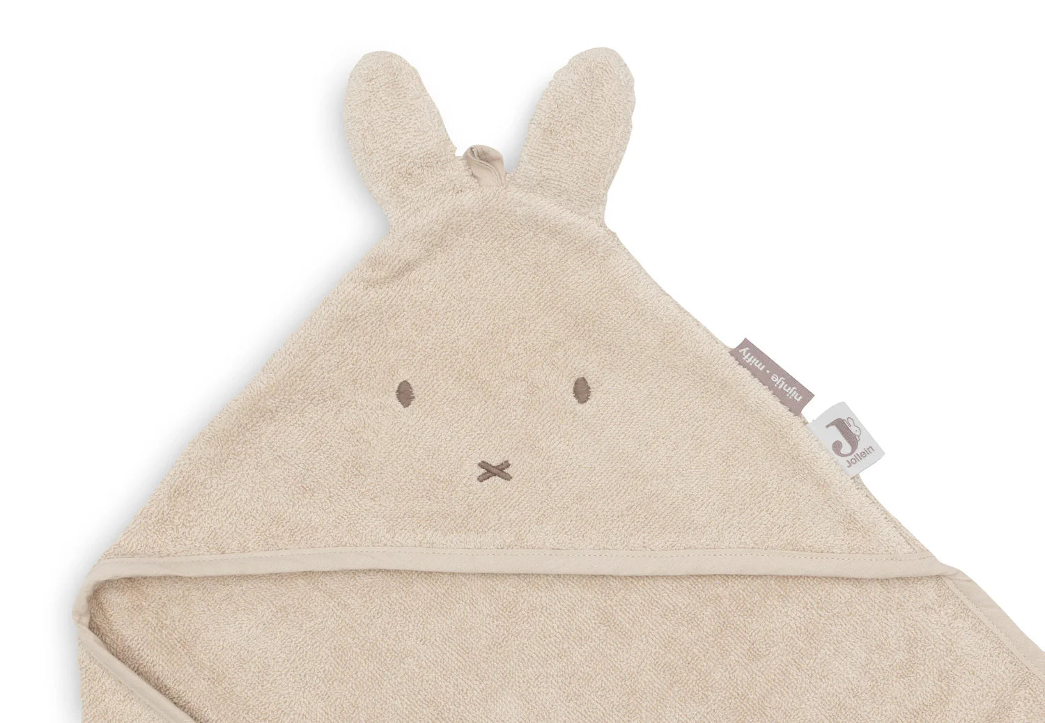 Jollein Baby Badcape - Miffy Warm Sand - met naam