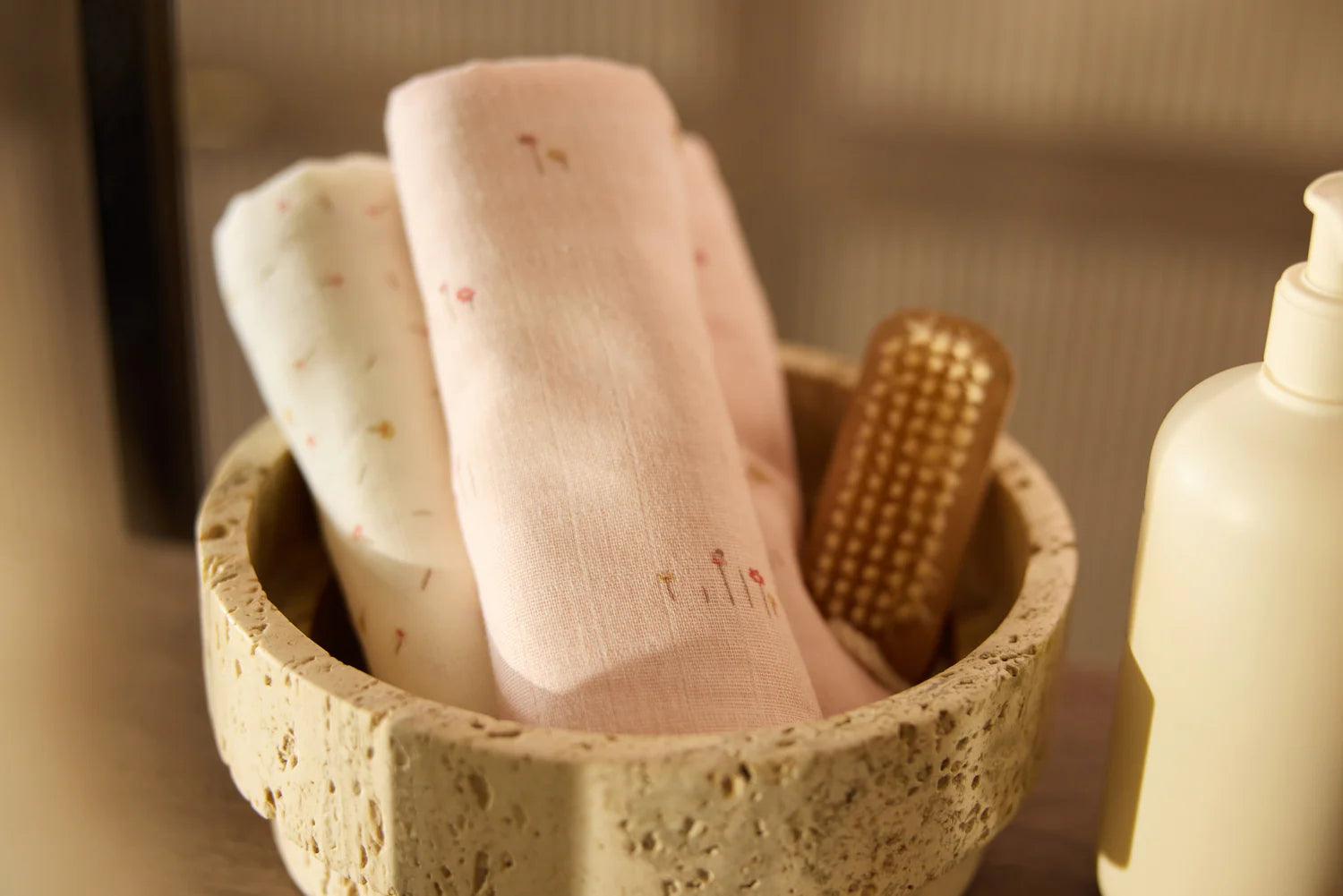 Jollein Hydrofiele Doek Small 70x70cm - Pretty Picnic - 3 Stuks