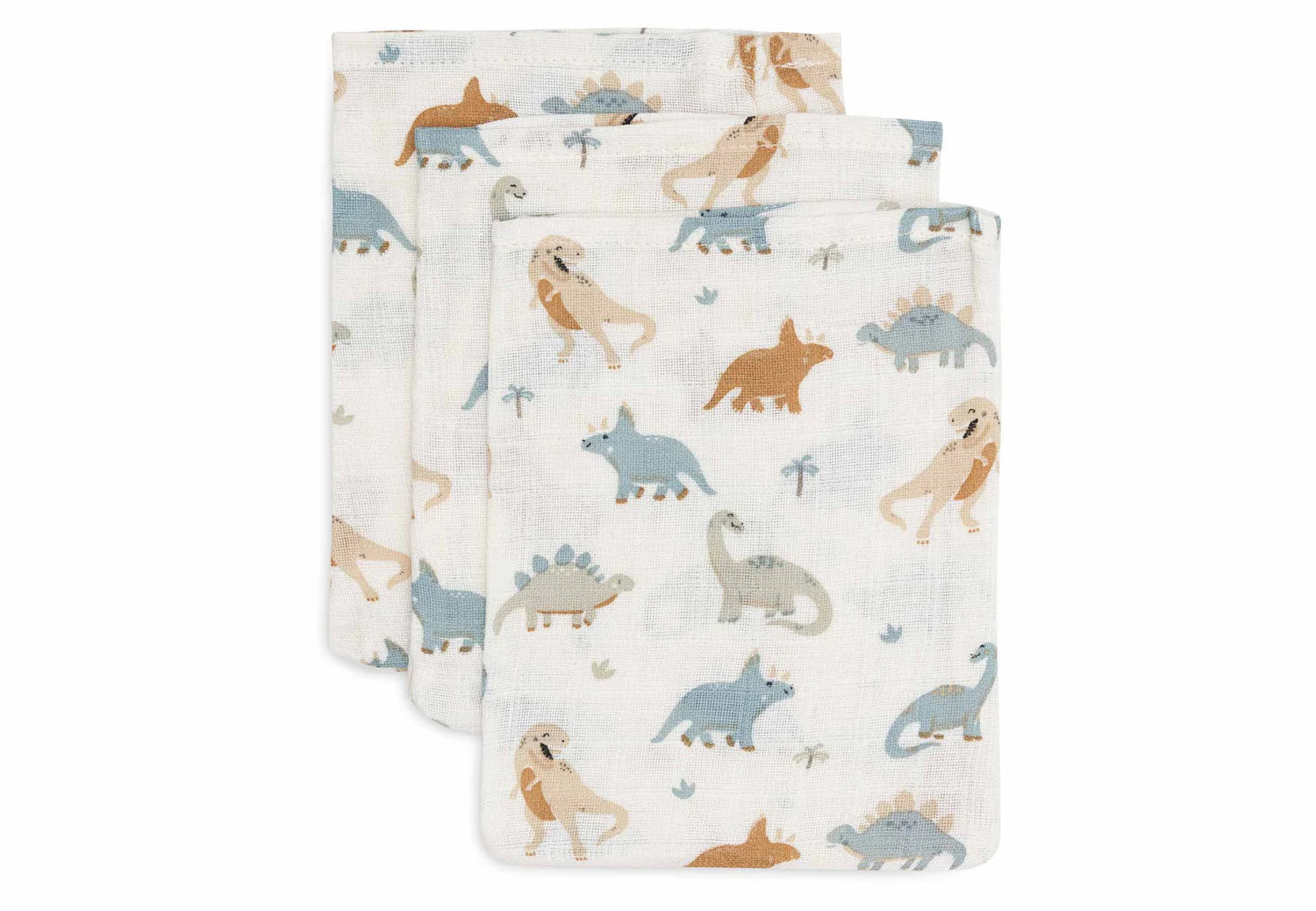 Jollein Washandje Hydrofiel - Roarsome 3 stuks