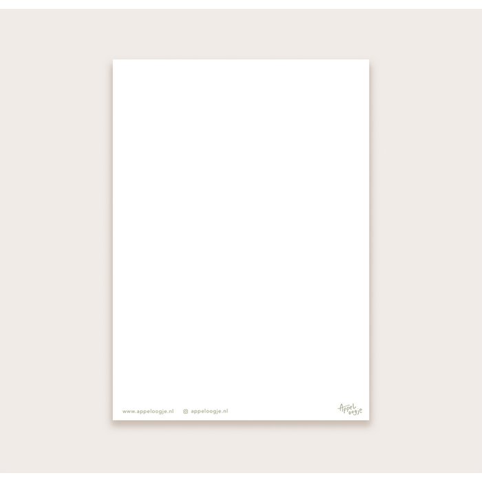 Wenskaart Ansichtkaart baby groen