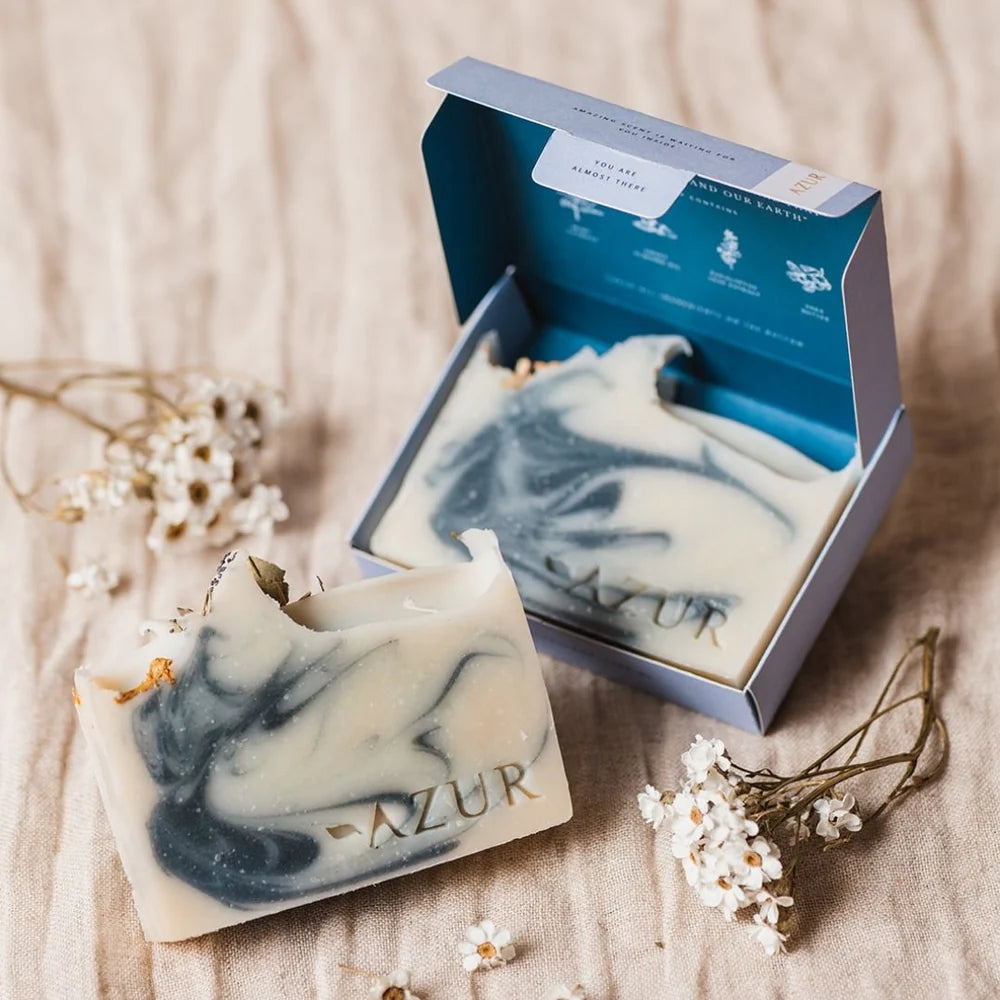 Azur - Mighty Mint - Natuurlijke Zeep Bar - Handgemaakt