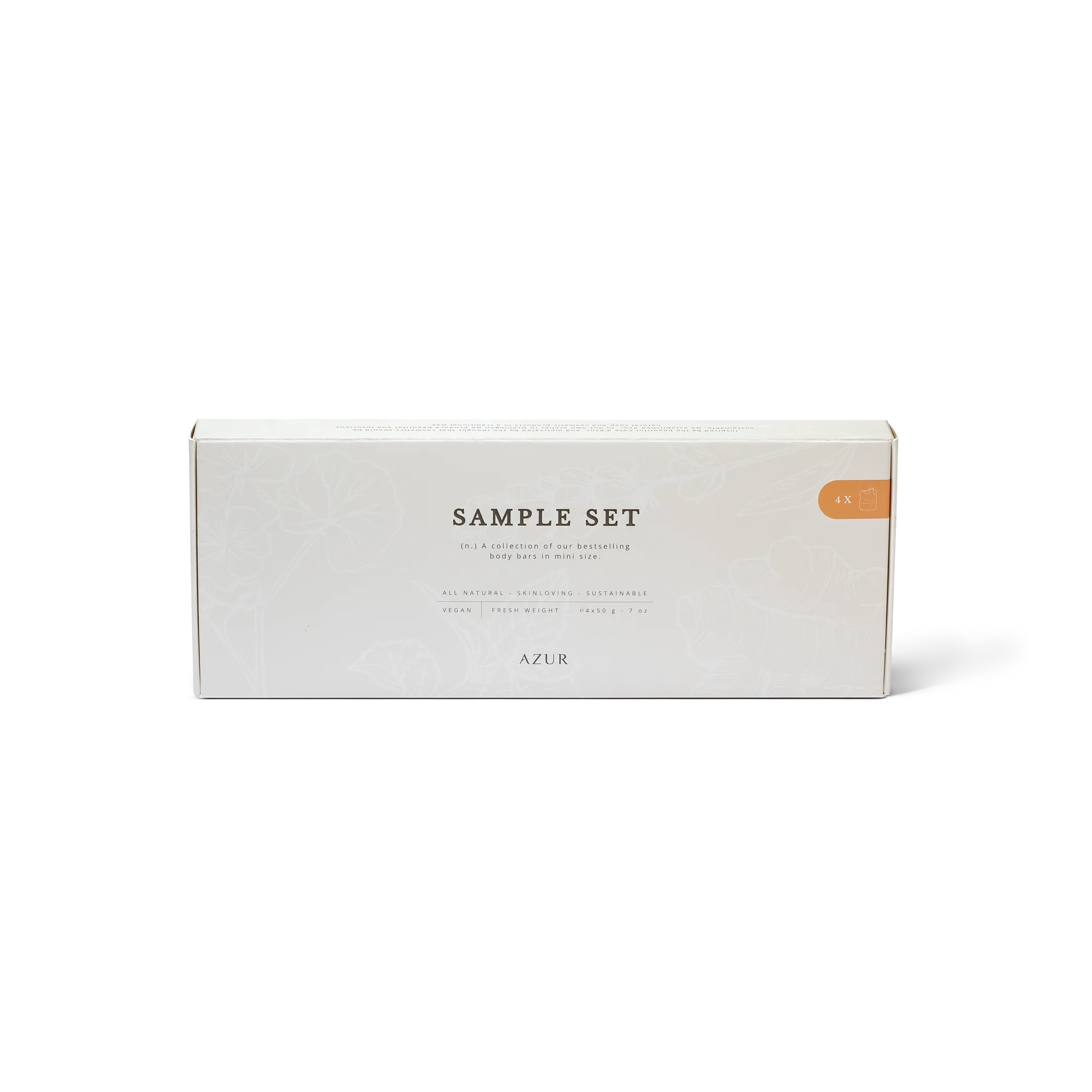 Sample Set - Probeerset Natuurlijke Body Bars - 4 zeepjes
