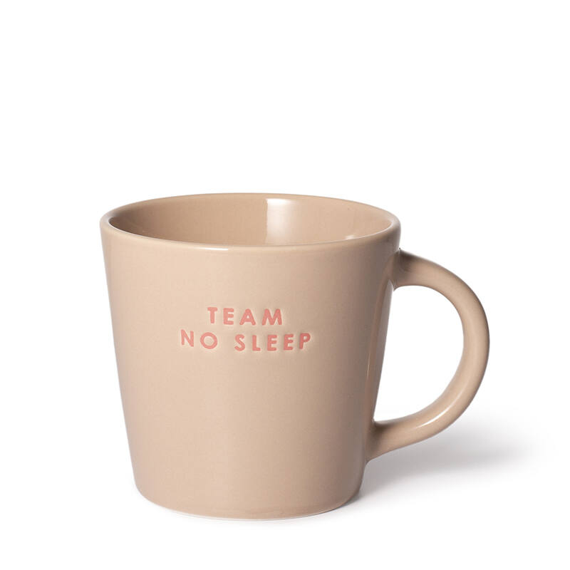 Cappuccinokop TEAM NO SLEEP beige 250 ml