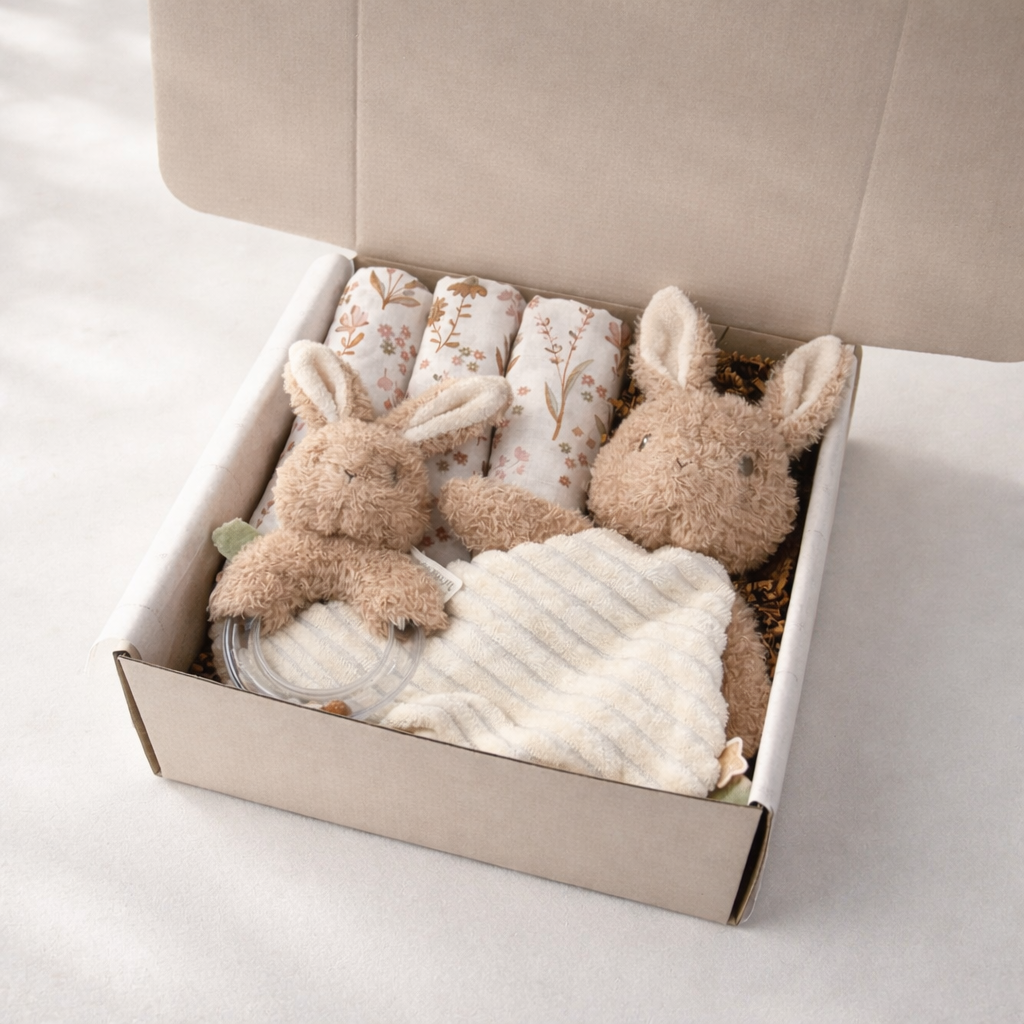 Kraamcadeau - Cadeaubox - Bunny Bloom