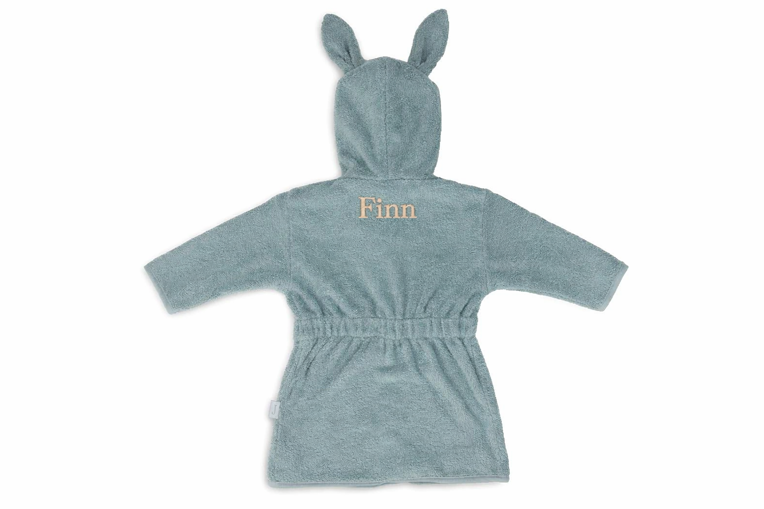 Jollein Baby Badjas Badstof - Sea green - met naam