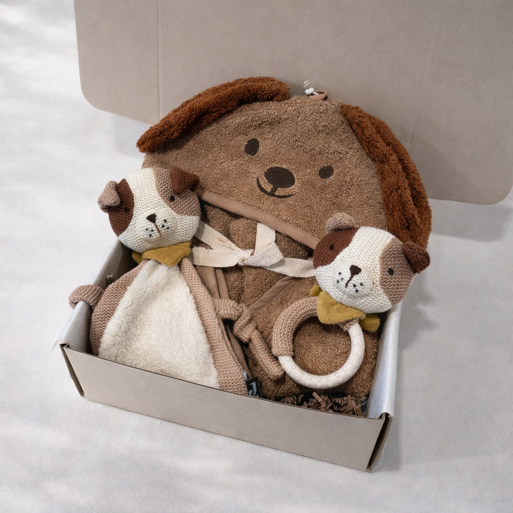 Kraamcadeau met naam cadeaubox 