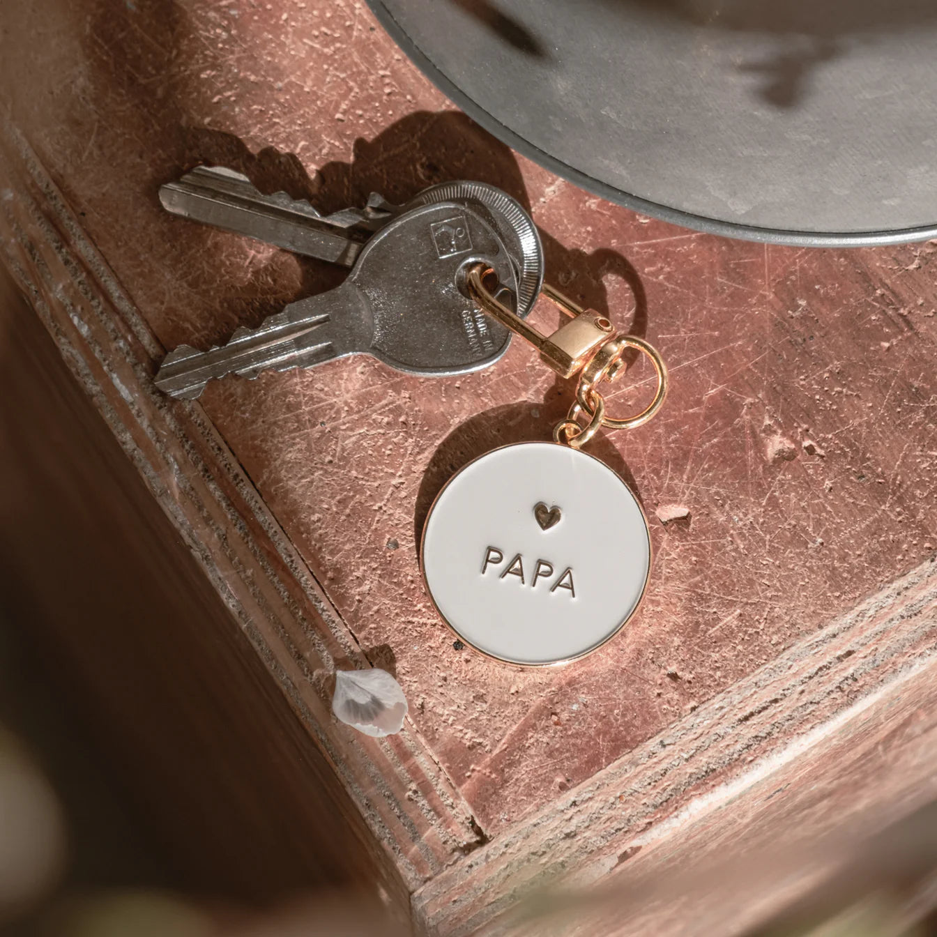 Eulenschnitt Papa sleutelhanger Hartje