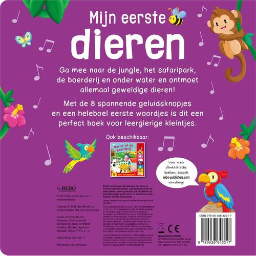 Geluidenboek Mijn eerste dieren