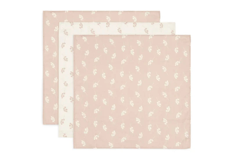 Jollein Hydrofiele doek 70x70cm Twig Wild Rose (3pack)