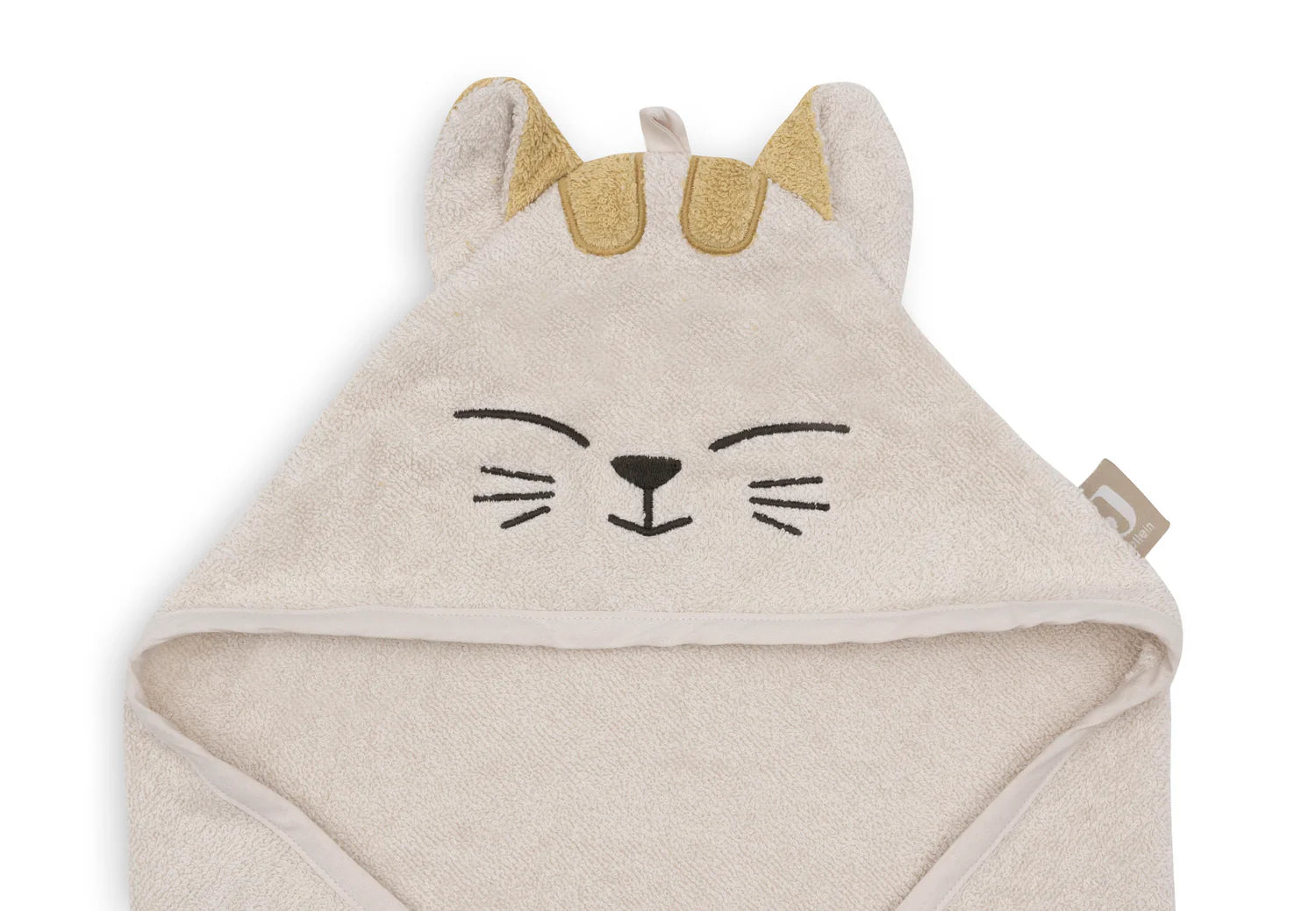 Jollein Badcape Badstof - Charlie cat - met naam
