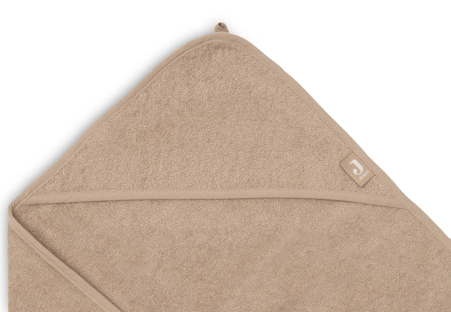Jollein Badcape met Naam - Badstof - Milky Coffee