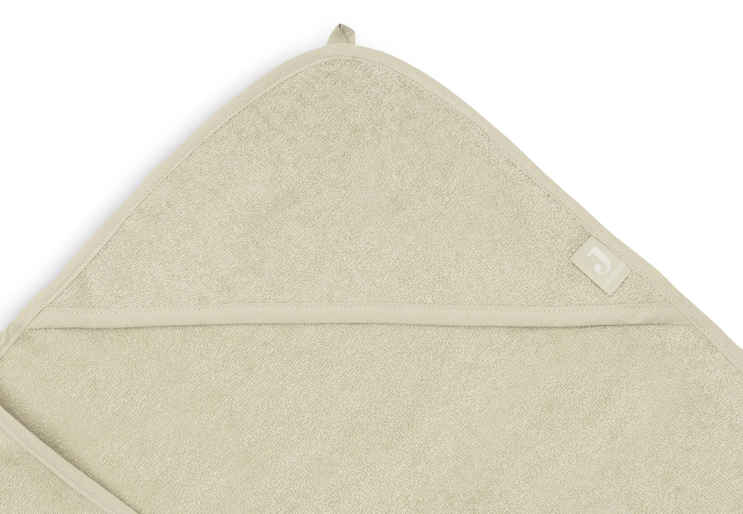 Jollein Badcape met Naam - Badstof - Soft Matcha