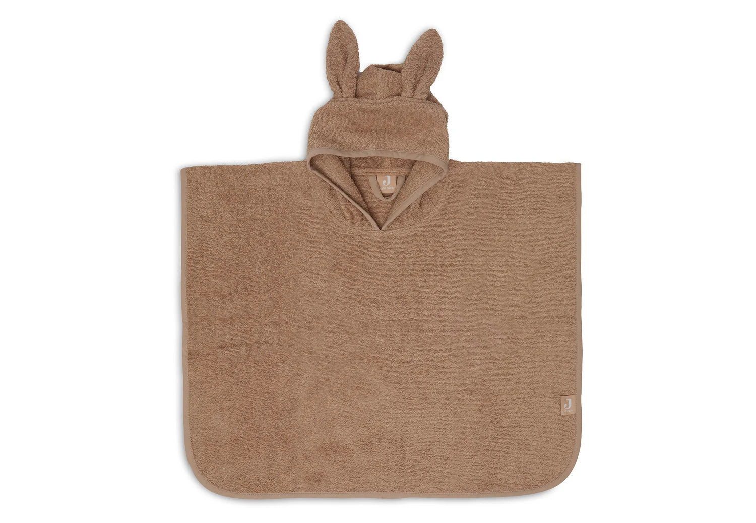 Jollein Badponcho 1-4jr - Biscuit - met naam