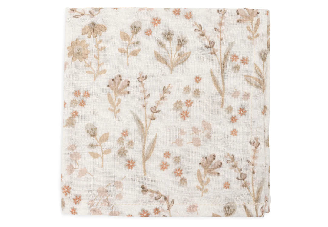 Jollein Hydrofiel Monddoekje 31x31cm - Bloomy - 3 Stuks