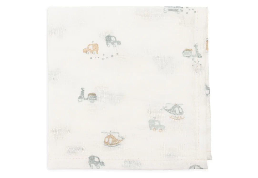 Jollein Hydrofiel Monddoekje 31x31cm - On The Go - 3 Stuks