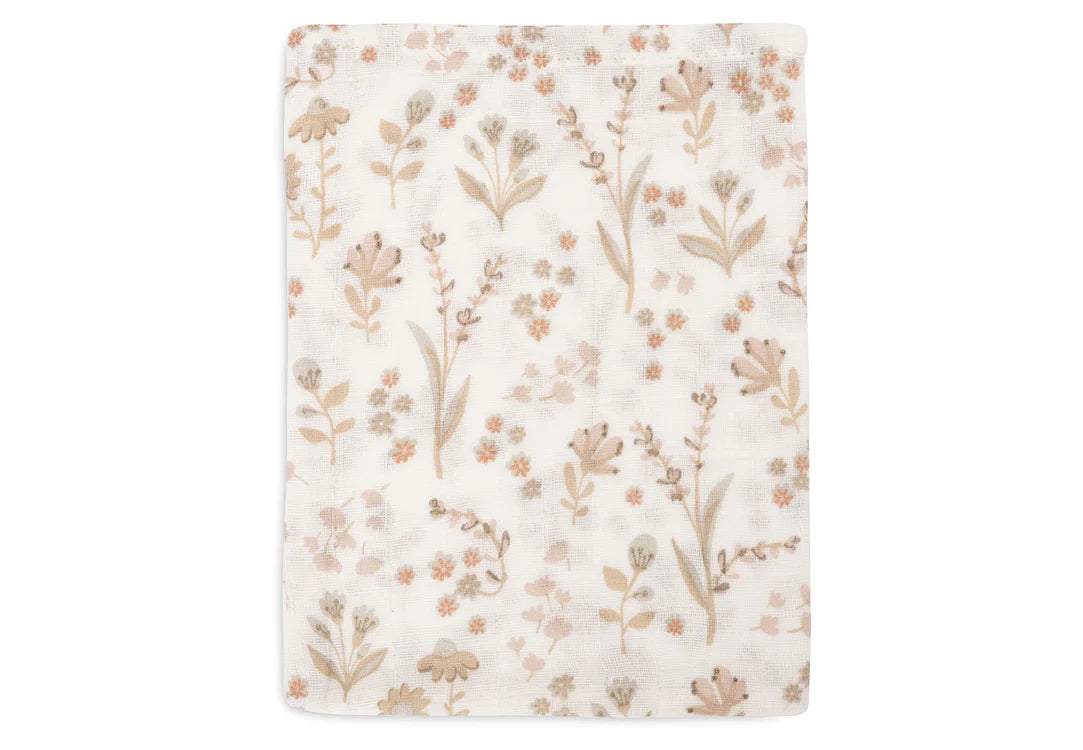 Jollein Hydrofiel Washandje 15x20cm - Bloomy - 3 Stuks