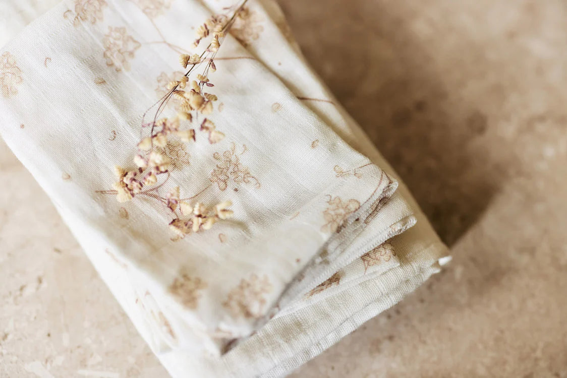 Jollein Hydrofiele Doek Small 70x70cm - Leafy Dreams - 3 Stuks