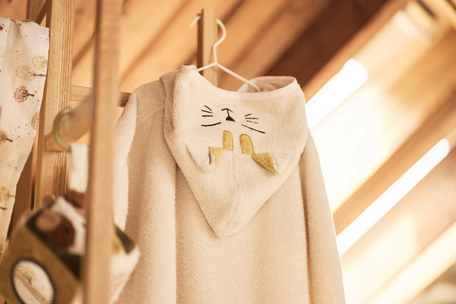 Badponcho Badstof - Charlie Cat – met Naam
