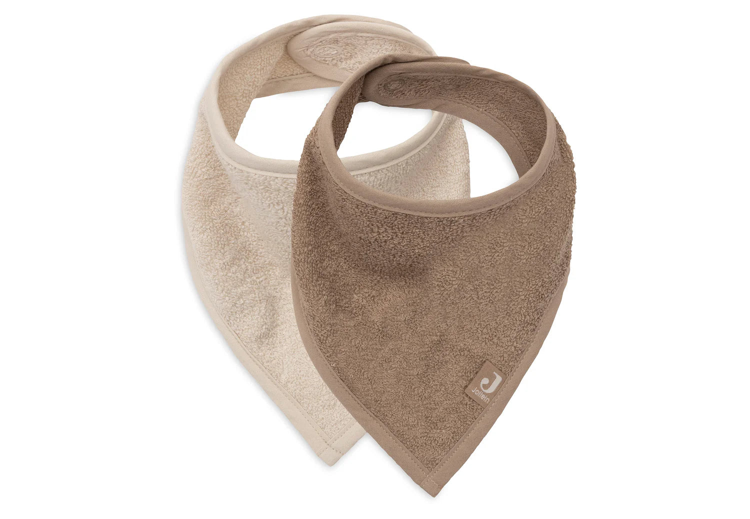 Jollein Slab Bandana Sand/Milky Coffee (2pack)