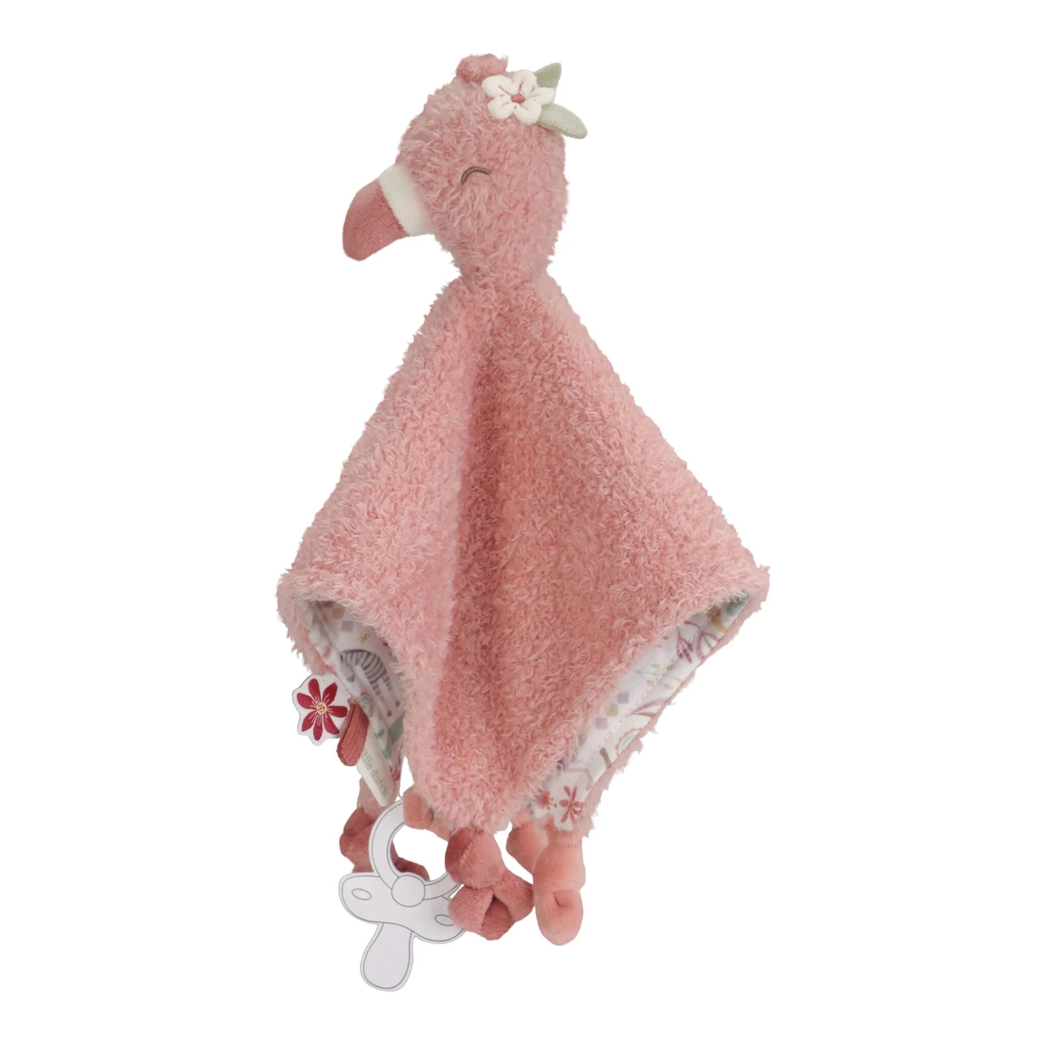 Little Dutch Knuffeldoekje Flamingo - Roze