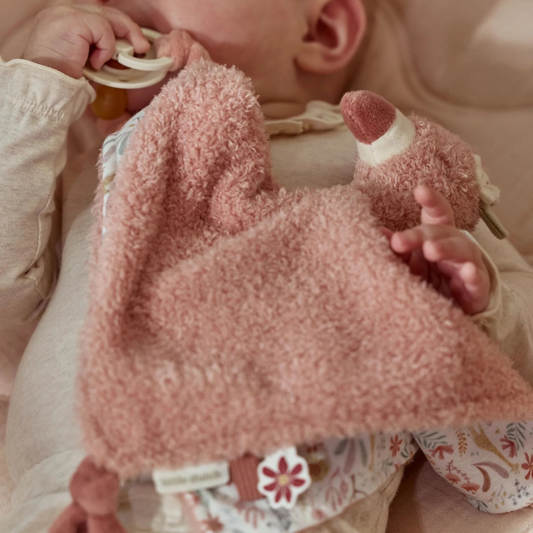 Little Dutch Knuffeldoekje Flamingo - Roze