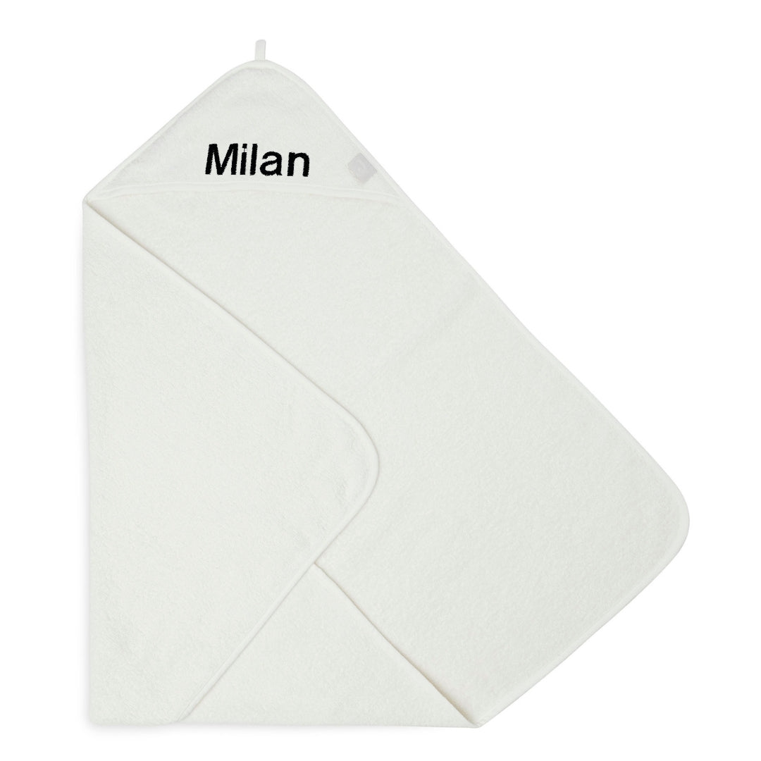 Jollein Badcape met Naam - Badstof - Ivory