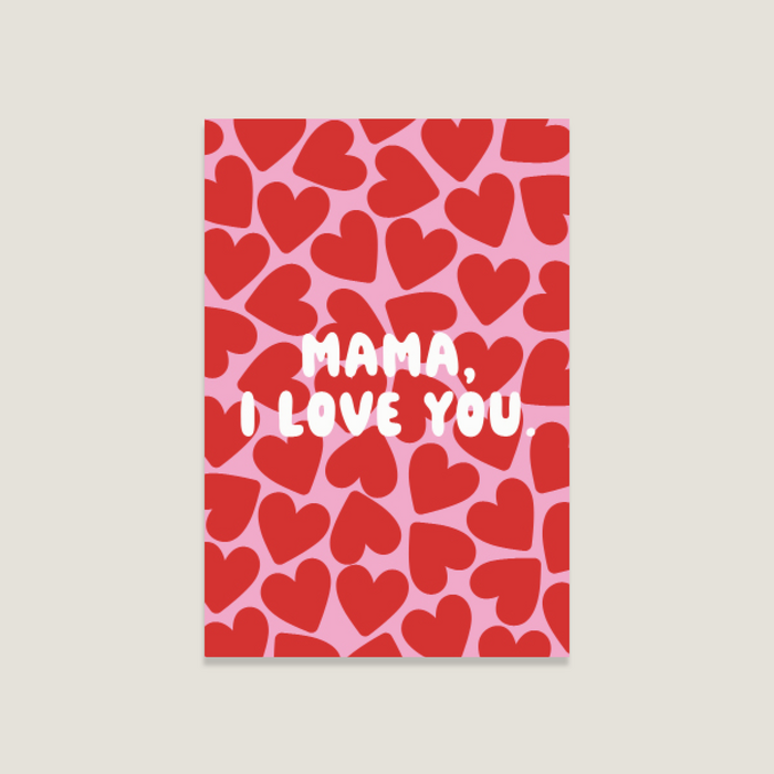 Wenskaart Mom en Love You