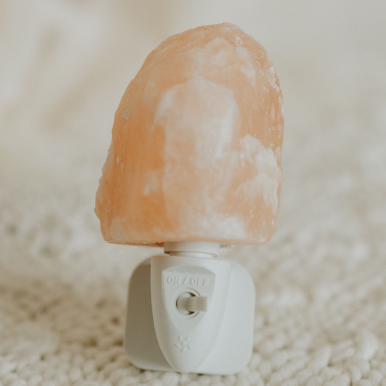 Himalaya zout nachtlamp natuurlijk brok - Oranje