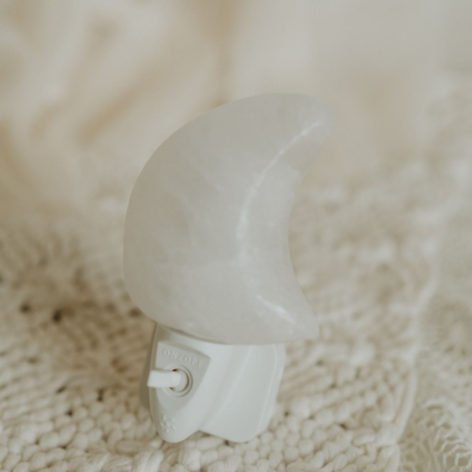 Himalaya zout nachtlamp Led Maan - wit