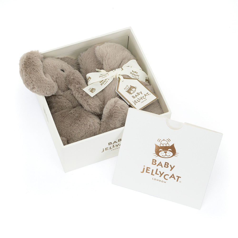 Jellycat Knuffeldoekje Bashful Olifant in cadeaubox