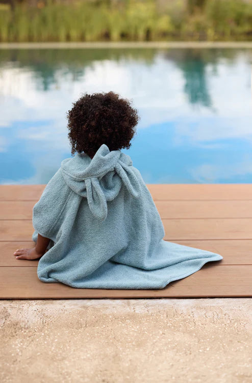 Jollein Badponcho 1-4jr - Sea green - met naam