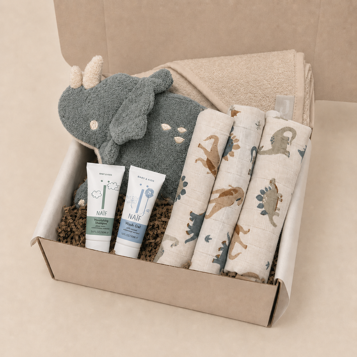 Kraamcadeau - Cadeaubox - Dino animal